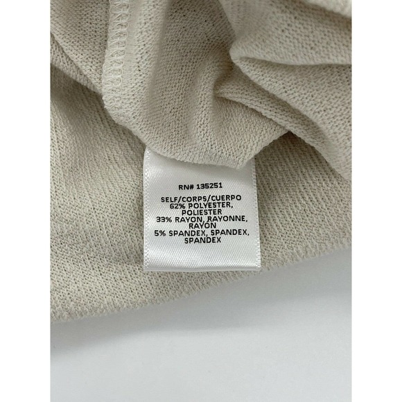 Fraiche By J In Ivory Long Sleeve Sweater Dress Size Large - Picture 9 of 10